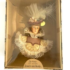 Vintage Kurt Adler Louis Nichole NIB Victorian Lady Christmas Ornament